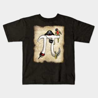 Fun Pi-rate Pirate Pi Day Treasure Map Kids T-Shirt